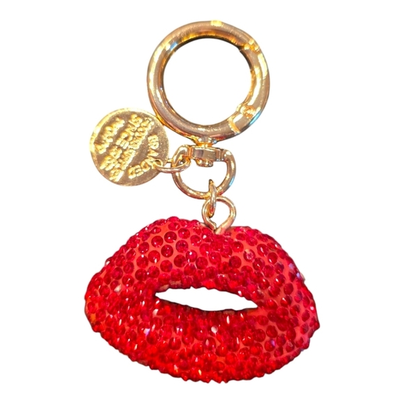 No brand Accessories - Red Rhinestone Lips Fashion Purse Charm